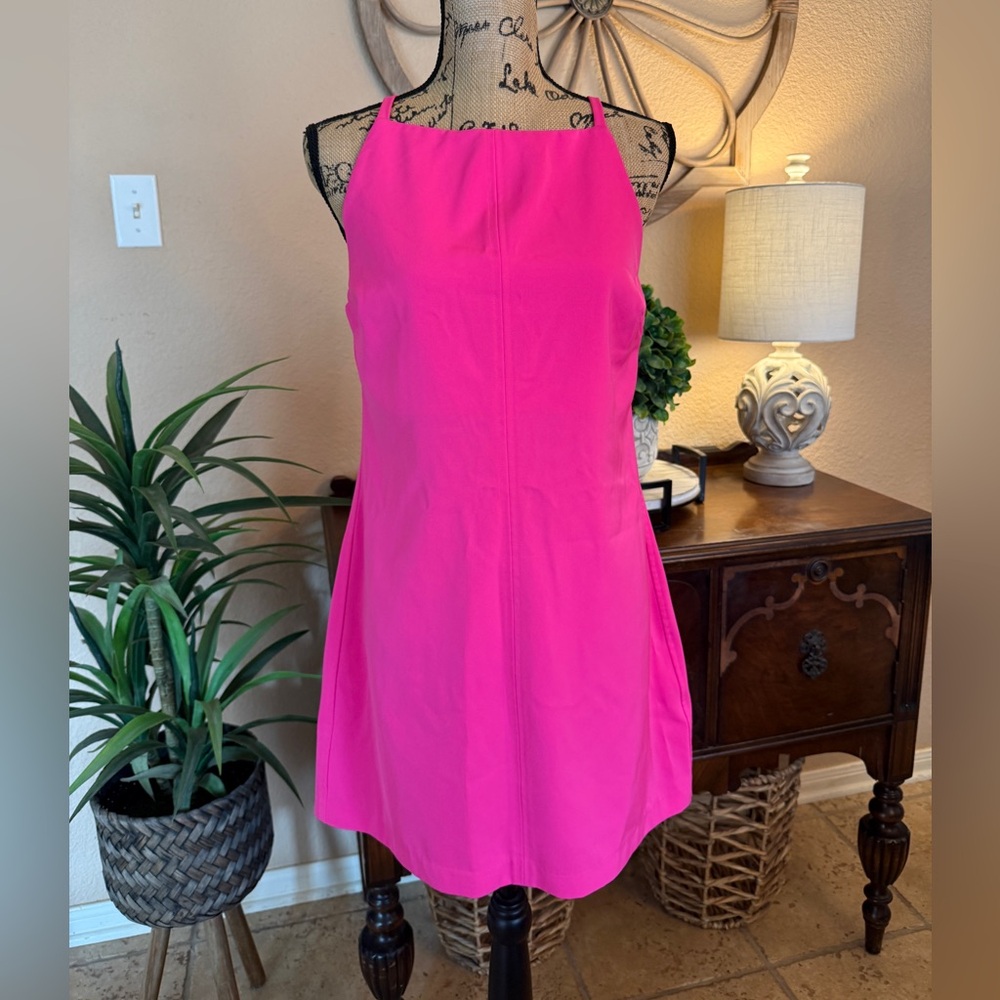 THML Vibrant Hot Pink Sleeveless Mini Dress